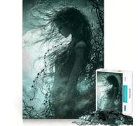 Puzzle da 1000 pezzi "Donna della foresta mistica" per adolescenti, gioco per allenare la mente, divertente e rilassante, oggetto da collezione (50x75cm)