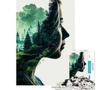 Puzzle da 1000 pezzi "Donna Guardiana della Terra" - Difficile e stimolante - Analisi e logica - Gioco educativo - Adatto a partire dai 14 anni (38x52cm)