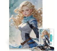 Puzzle da 1000 pezzi "Donna guerriera bionda,perfetta in forma",attività di gioco intelligente,divertimento per il tempo libero,regalo di compleanno 38x26cm