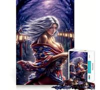 Puzzle da 1000 pezzi "Donna guerriera sexy" per adolescenti, gioco intelligente per momenti di condivisione, immagine da assemblare, opera d'arte 38x52cm