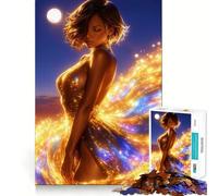 Puzzle da 1000 pezzi "Donna in abito scintillante" - Gioco di logica e allenamento mentale - Incastri precisi,senza spazi vuoti - Sfida interattiva per la mente a casa (38x52cm)