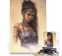 Puzzle da 1000 pezzi "Donna Melanina" per adolescenti, per chiarezza mentale, divertimento e serenità, perfetto come regalo stagionale (38x26cm)