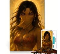Puzzle da 1000 pezzi "Donna misteriosa del deserto di Sunfire" per adolescenti, gioco intelligente per momenti di condivisione, immagine da assemblare, opera d'arte 50x75cm