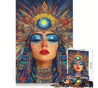 Puzzle da 1000 pezzi "Donna mistica con corona di sole" per adulti e ragazzi, gioco di logica, relax, taglio perfetto, oggetto da collezione per Babbo Natale (50x75cm)