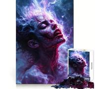 Puzzle da 1000 pezzi "Donna surreale con fulmini e vene" per adolescenti, gioco di logica e abilità, antistress, taglio preciso, regalo perfetto 50x75cm