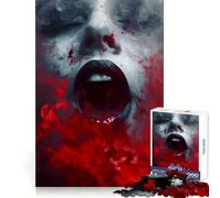 Puzzle da 1000 pezzi "Donna urlante nel fumo" per adolescenti, gioco di logica, gioco di gruppo, taglio di precisione, regalo pensato (38x26cm)