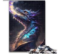 Puzzle da 1000 pezzi Draghi Anziani Regno Cosmico Puzzle in legno, gioco interattivo per famiglie, rompicapo regalo, giocattolo educativo 1000 pezzi(50x75cm)