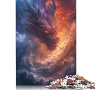 Puzzle da 1000 pezzi Draghi tra le nuvole per adulti, regalo di Halloween, puzzle, gioco educativo, sfida, giocattolo, 1000 pezzi (75x50 cm)