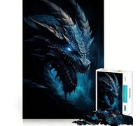 Puzzle da 1000 pezzi Drago al neon per adulti, gioco intelligente, rilassante, divertente, da assemblare, regalo elegante (38x26cm)
