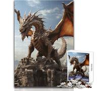 Puzzle da 1000 pezzi, drago antico, giocattolo, gioco intellettuale, educativo, regali di Babbo Natale segreto, dimensioni 50x75cm