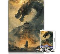 Puzzle da 1000 pezzi, drago cinese antico, giocattolo, gioco intellettuale, educativo, regali di Babbo Natale segreto, dimensioni 38x26cm