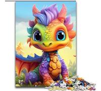 Puzzle da 1000 pezzi Drago colorato, puzzle da 1000 pezzi per adulti, regalo di Natale, Halloween, festa della mamma, Capodanno, Pasqua (dimensione 50x75cm)