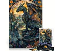 Puzzle da 1000 pezzi "Drago dalla coda macchiata" per adolescenti, sfida per la mente, divertimento condiviso, taglio netto, calda sorpresa 38x26cm