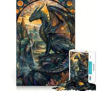 Puzzle da 1000 pezzi "Drago dalla coda macchiata" per adolescenti, sfida per la mente, divertimento condiviso, taglio netto, calda sorpresa 38x26cm