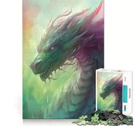Puzzle da 1000 pezzi "Drago della Nebbia Mistica" per adolescenti, gioco stimolante e divertente, con dettagli nitidi e opere d'arte da collezione (50x75cm)