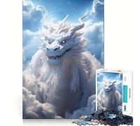 Puzzle da 1000 pezzi "Drago delle Nuvole Mistiche" per adulti, gioco di logica fine, divertimento silenzioso, bordi puliti, regalo memorabile (38x52cm)