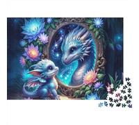 Puzzle da 1000 pezzi "Drago Fantasma Cucciolo" con specchio, adatto ad adulti dai 12 anni in su, giochi educativi, decorazione per la casa, sfida di alta difficoltà, regalo di compleanno, 70x50 cm.