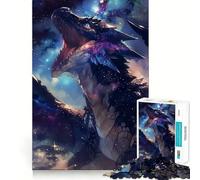 Puzzle da 1000 pezzi "Drago Galattico Urlante" per Adolescenti, Rompicapo, Gioco Rilassante, Taglio Premium, Regalo di Natale (38x52cm)