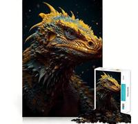 Puzzle da 1000 pezzi "Drago Giallo Mistico" per Adolescenti, Gioco per Allenare la Mente, Divertimento Rilassante, Arte da Assemblare, Oggetto da Collezione (50x75cm)