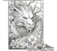 Puzzle da 1000 pezzi Drago giapponese Ciliegia Puzzle da 1000 pezzi con gioco interattivo per famiglie, bambini dai 14 anni in su Dimensioni 50X75cm
