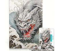 Puzzle da 1000 pezzi Drago mistico giapponese gioco interattivo regalo di compleanno compleanno e Natale 50x75cm