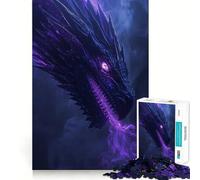 Puzzle da 1000 pezzi Drago Ombra per adulti e ragazzi, per migliorare la memoria e favorire il rilassamento, ideale per l'assemblaggio e come regalo di Natale 38x26cm