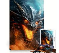 Puzzle da 1000 pezzi "Drago Ruggente" per adulti e ragazzi, gioco di logica solido, silenzioso e divertente, taglio di precisione, Babbo Natale, scegli il tuo desiderio (38x52cm)