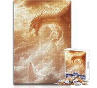 Puzzle da 1000 pezzi Drago tra le nuvole Rilassante Solo Quiet Time Gioco di precisione superiore Dimensioni giocattolo 38x52cm