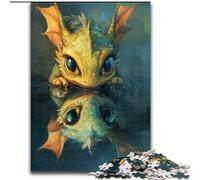 Puzzle da 1000 pezzi "Drago volante riflesso" - Puzzle da 1000 pezzi per adulti, ideale per il divertimento in famiglia - Regalo perfetto per feste e compleanni (dimensioni 26x38cm)