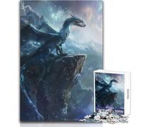 Puzzle da 1000 pezzi "Dragon On The Cliff Edge" per adulti e adolescenti, gioco creativo di risoluzione dei problemi, idea regalo memorabile e sentita, dimensioni 38x52cm