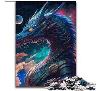 Puzzle da 1000 pezzi Dragonborn in legno, rompicapo ad alta difficoltà per adolescenti, 50x75cm, per arredamento, allenamento del cervello e regali per le feste