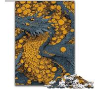 Puzzle da 1000 pezzi "Dragone d'oro" per adulti e adolescenti, perfetto per trascorrere il tempo in casa e migliorare l'amore tra coppie (26x38cm)