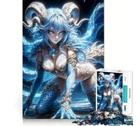 Puzzle da 1000 pezzi "Dragonessa dell'Acqua",divertente per allenare la mente,con incastri precisi e senza spazi vuoti,ideale per momenti di condivisione con i propri cari (38x52cm)
