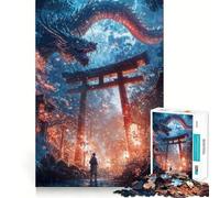 Puzzle da 1000 pezzi "Dragon's Gate Encounter" per adolescenti,gioco di memoria e richiamo mentale,incastro perfetto,nessun pezzo che si stacca,ideale da portare in viaggio,gioco per allenare,regalo