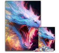 Puzzle da 1000 pezzi Dragons Quest Puzzle per adulti Relax & Challenge, arte decorativa colorata per la casa, amici 50x75CM/19,68x29,52 pollici