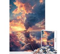 Puzzle da 1000 pezzi Dreamscape Train Giocattoli antistress Ottimo regalo per giochi Impossible Game Allena il tuo cervello e le tue mani dimensioni 38x52cm