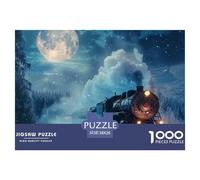 Puzzle Da 1000 Pezzi, Dreamtrain Puzzle Per Adulti, Un Puzzle Impegnativo, Per Tutta La Famiglia, Regali Per Donne, Regali Per Uomini, Tema: Under The Beautiful Moon (38x26cm/1000pcs)