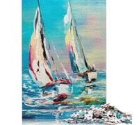 Puzzle da 1000 pezzi "Due Yacht" per adulti | Puzzle per famiglie, regali di Natale, giochi intellettuali (75x50 cm)