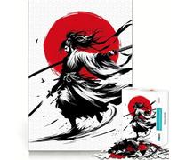 Puzzle da 1000 pezzi "Duello al tramonto dei samurai" per adolescenti, gioco di puzzle divertente e stimolante da collezionare (38x52cm)