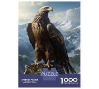 Puzzle Da 1000 Pezzi Eagle On Mountain Top Puzzle Per Adulti Gioco Rompicapo Decorazione Perfetta Regali Unici Per Compleanno E Natale 52x38cm/1000pcs