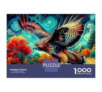 Puzzle da 1000 pezzi Eagle Sky, Aquila che planerà nel cielo, sfida educativa decorativa 70x50cm, gioco da fare insieme per adulti e famiglie