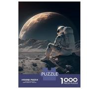 Puzzle Da 1000 Pezzi - Earth View with Astronaut Puzzle Gioco Rompicapo Decorazione Da Parete Offerta Come Regalo Per Tutta La Famiglia 38x26cm/1000pcs