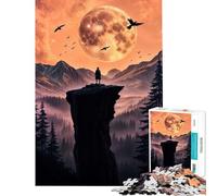 Puzzle da 1000 pezzi "Echi della scogliera illuminata dalla luna" sfida per l'intelligenza gioco avvincente antistress idee regalo (dimensioni 75x50cm)