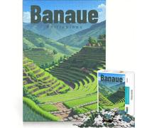 Puzzle da 1000 pezzi "Echi terrazzati in una geometria tranquilla", gioco educativo, rilassante e stimolante per la mente, ideale come decorazione da scrivania 50x75cm