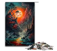 Puzzle da 1000 pezzi "Eclissi lunare nebbiosa", puzzle in legno, giochi educativi, decorazione per la casa, 1000 pezzi