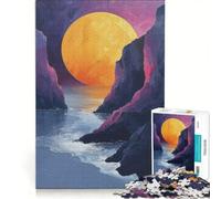 Puzzle da 1000 pezzi Eclissi nel canyon, giocattolo educativo, impegnativo da completare, compleanno e Natale, 50x75cm