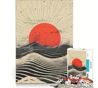 Puzzle da 1000 pezzi "Eclissi Scarlatta" per adulti gioco educativo difficile e stimolante ideale come regalo 50x75cm
