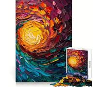 Puzzle da 1000 pezzi "Eclissi solare" per adulti, gioco di logica, per interni, taglio di precisione, regalo prezioso 50x75cm