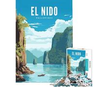 Puzzle da 1000 pezzi El Nido Palawan per gioco educativo sfida impegnativa regalo per compleanni (dimensioni 75x50cm)