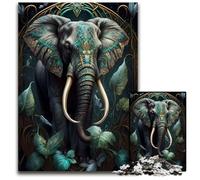 Puzzle da 1000 pezzi "Elefante del mondo immaginario" per adulti, ideale per gli innamorati, perfetto regalo di Natale, Capodanno e San Valentino, 26x38cm/10,23x14,96 pollici.